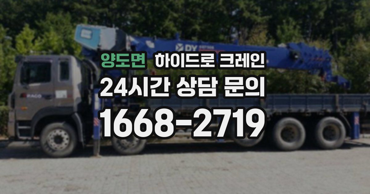 양도면 하이드로 크레인