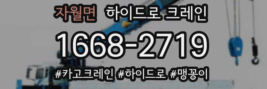 자월면 하이드로 크레인