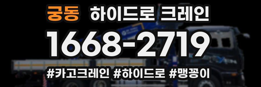 궁동 하이드로 크레인