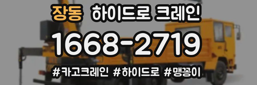 장동 하이드로 크레인