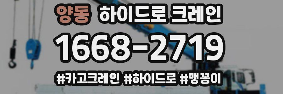 양동 하이드로 크레인