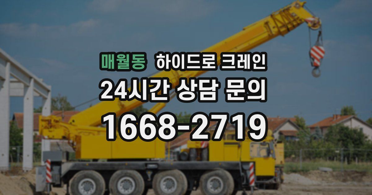 매월동 하이드로 크레인