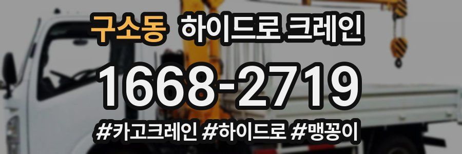 구소동 하이드로 크레인