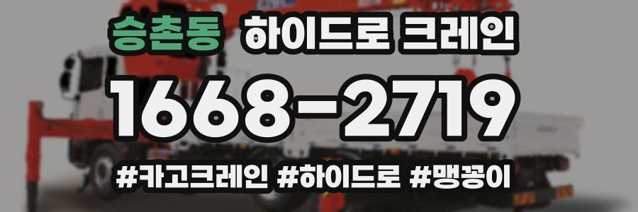 승촌동 하이드로 크레인