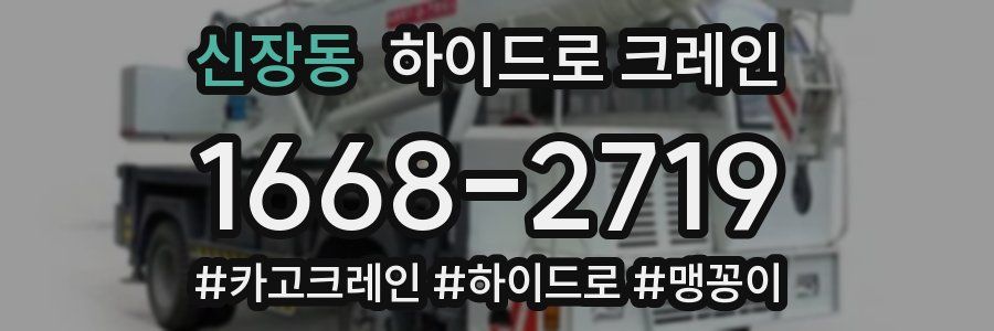 신장동 하이드로 크레인