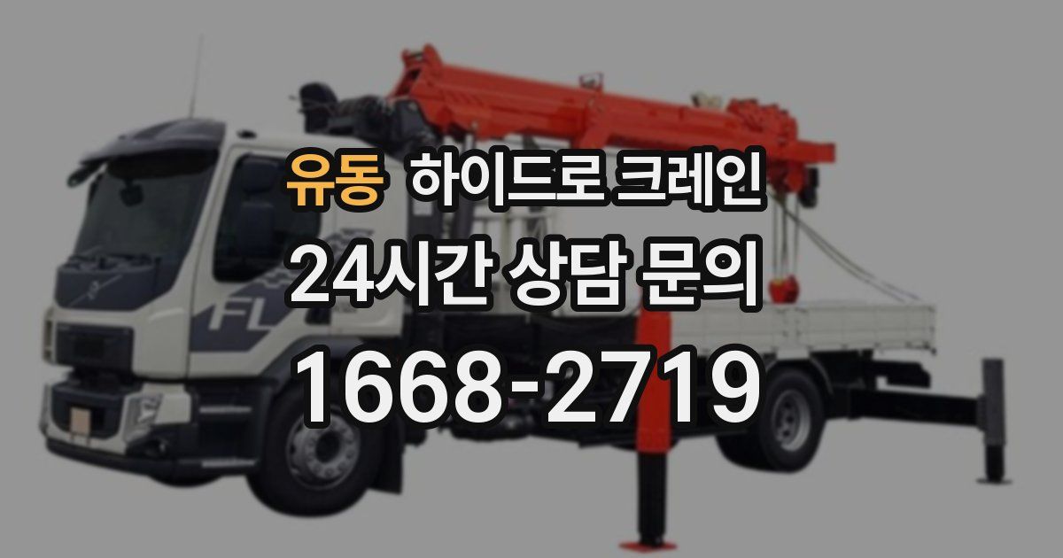 유동 하이드로 크레인