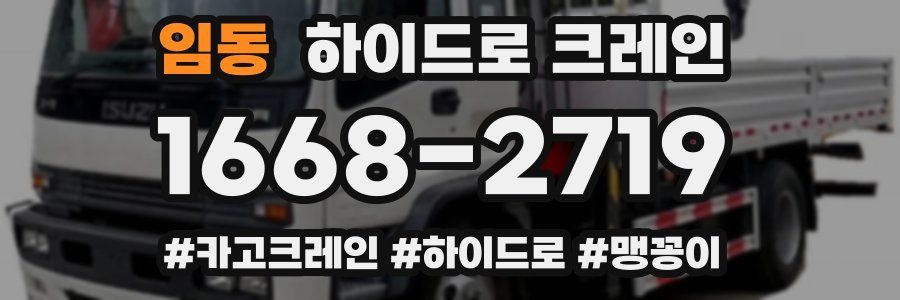 임동 하이드로 크레인