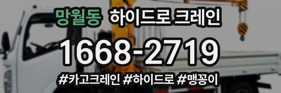 망월동 하이드로 크레인