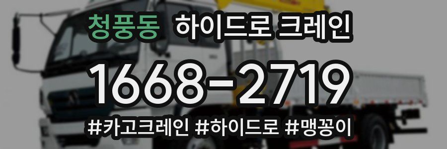 청풍동 하이드로 크레인