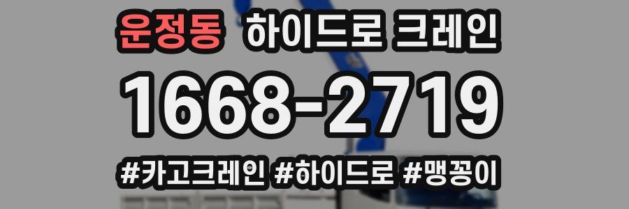 운정동 하이드로 크레인