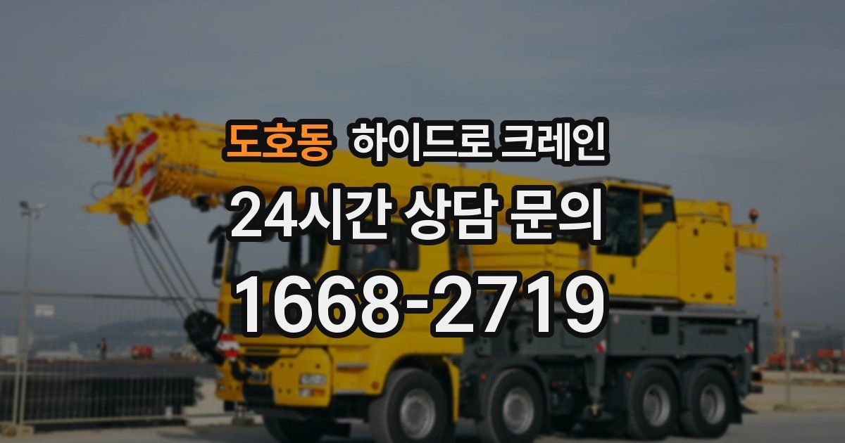 도호동 하이드로 크레인