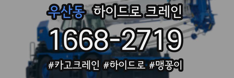 우산동 하이드로 크레인