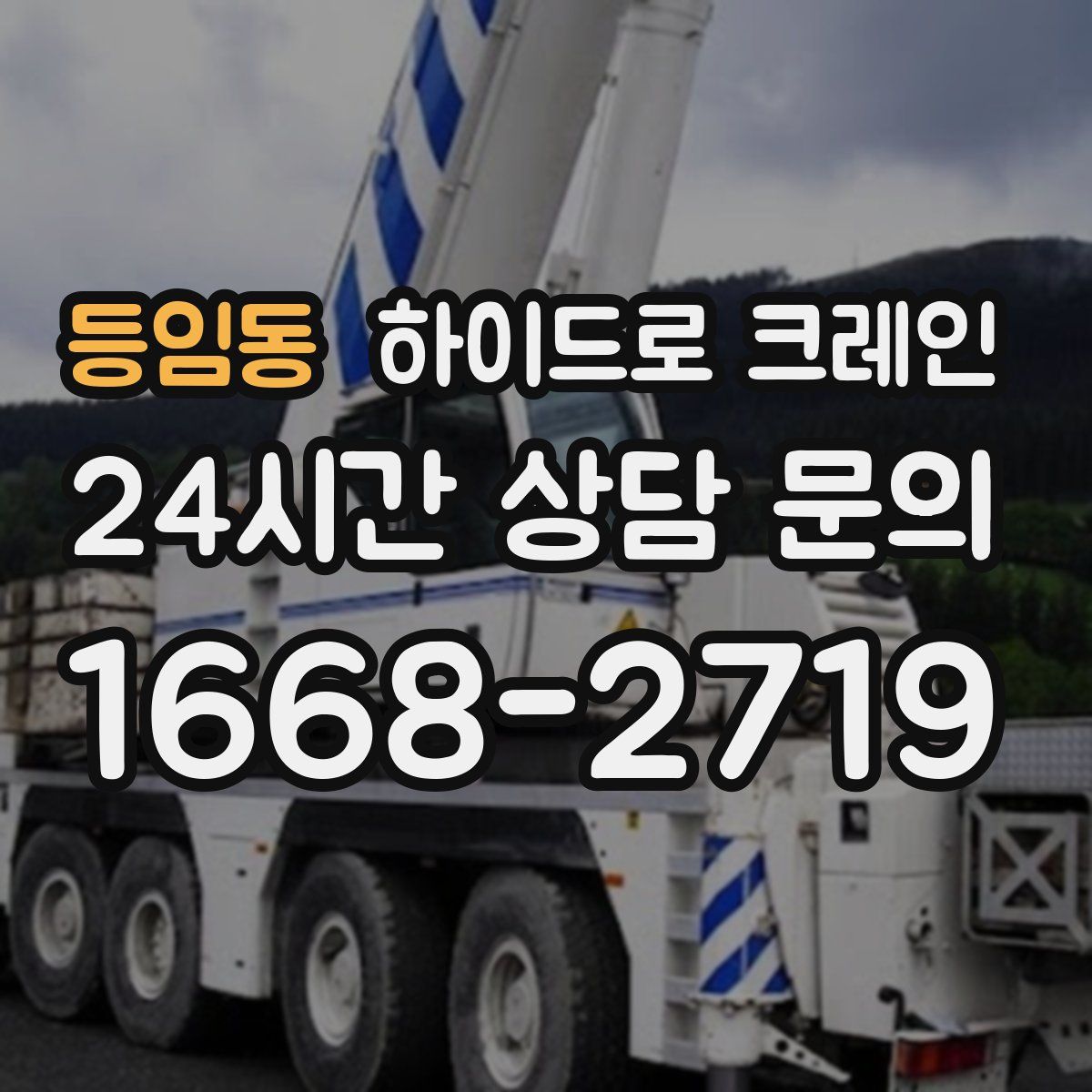 등임동 하이드로 크레인