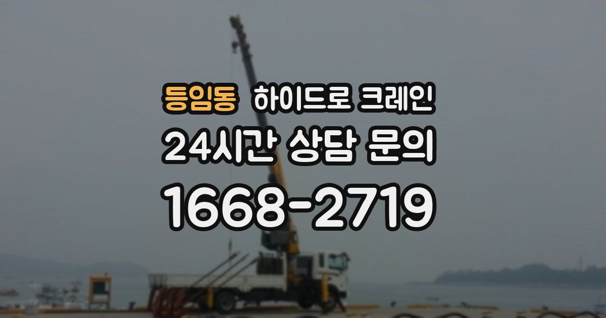 등임동 하이드로 크레인