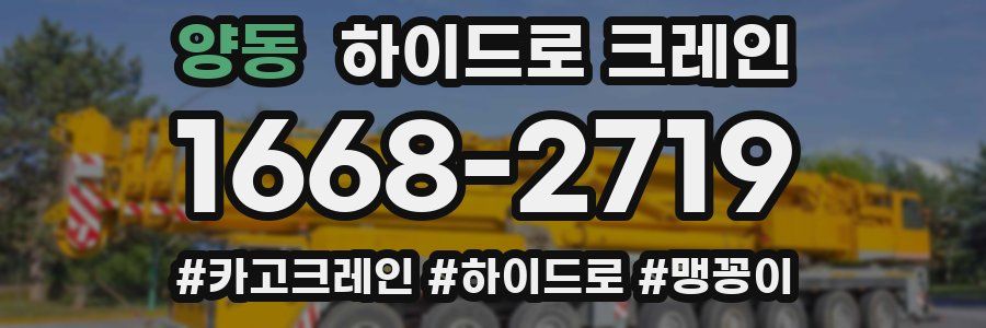 양동 하이드로 크레인