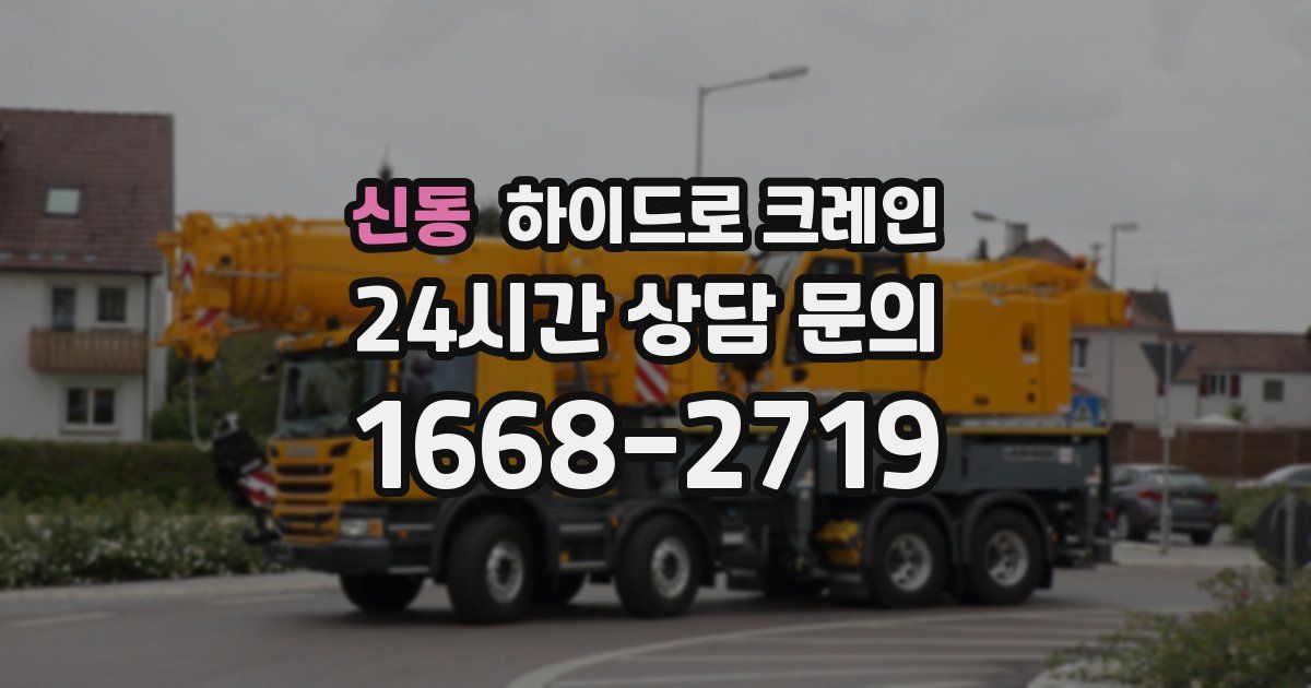 신동 하이드로 크레인