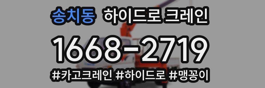 송치동 하이드로 크레인