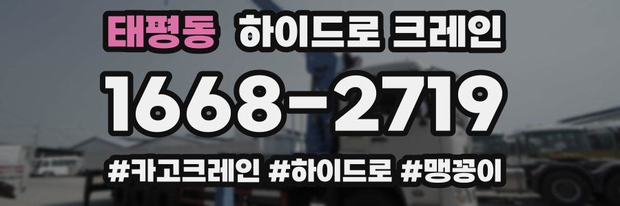 태평동 하이드로 크레인