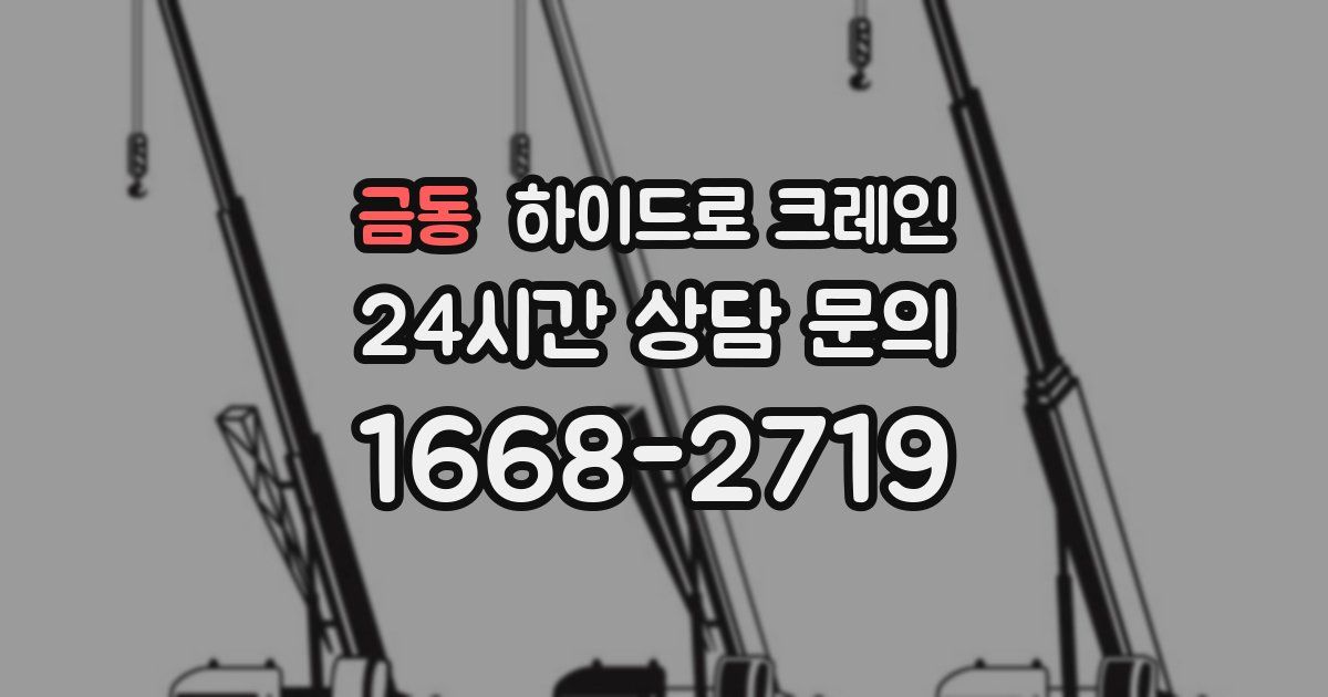 금동 하이드로 크레인