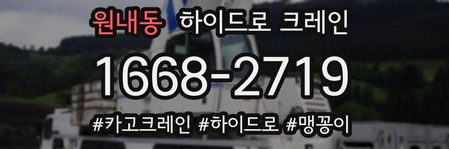원내동 하이드로 크레인