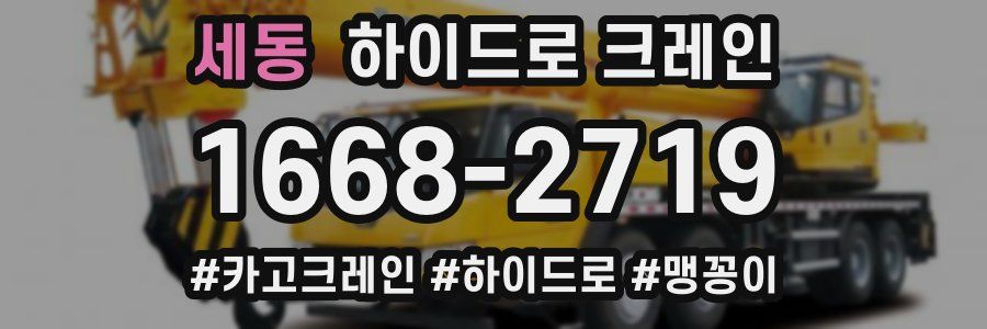세동 하이드로 크레인
