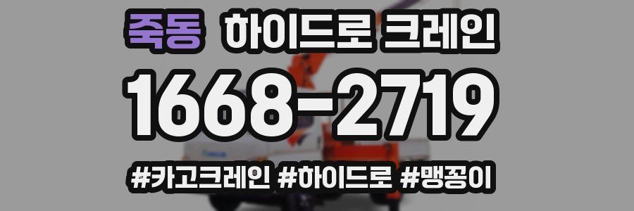 죽동 하이드로 크레인