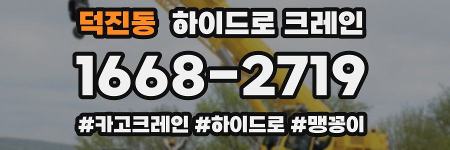 덕진동 하이드로 크레인