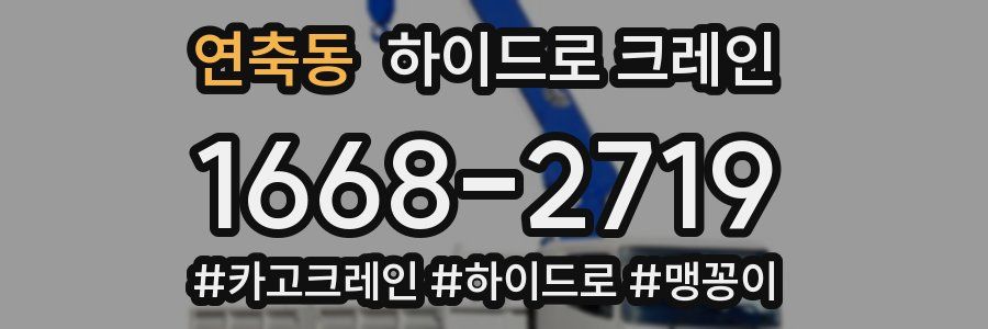 연축동 하이드로 크레인