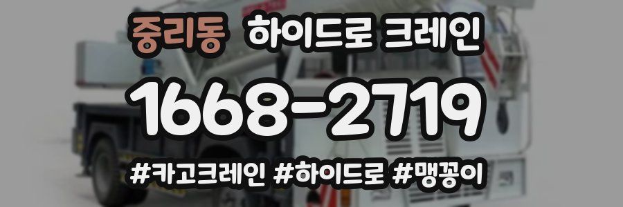 중리동 하이드로 크레인