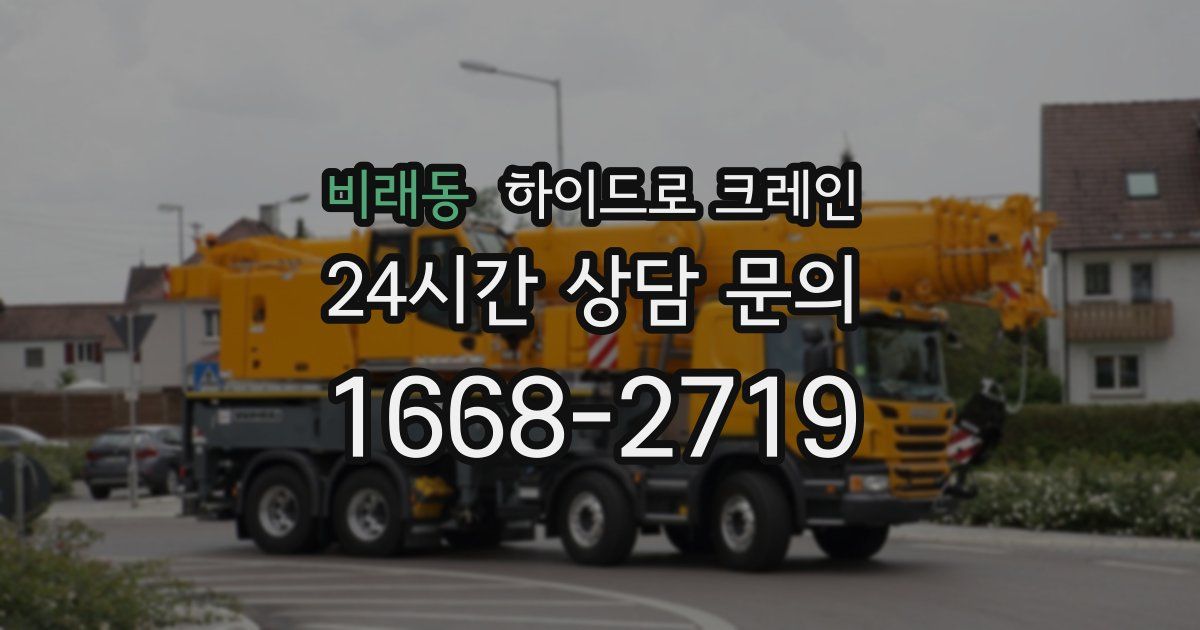 비래동 하이드로 크레인