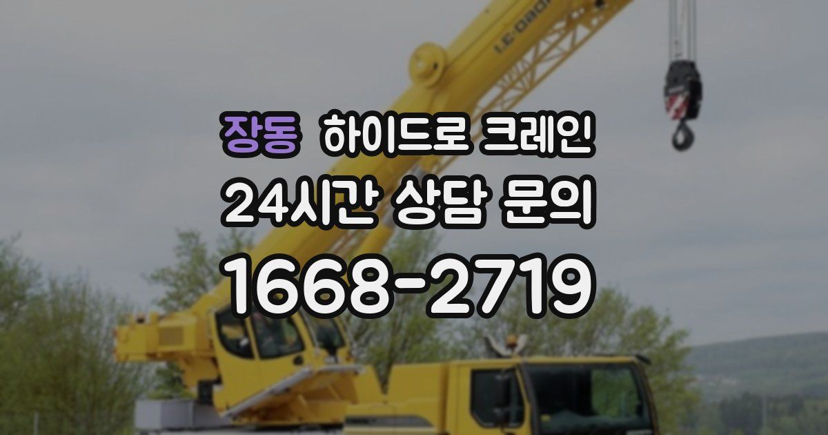 장동 하이드로 크레인