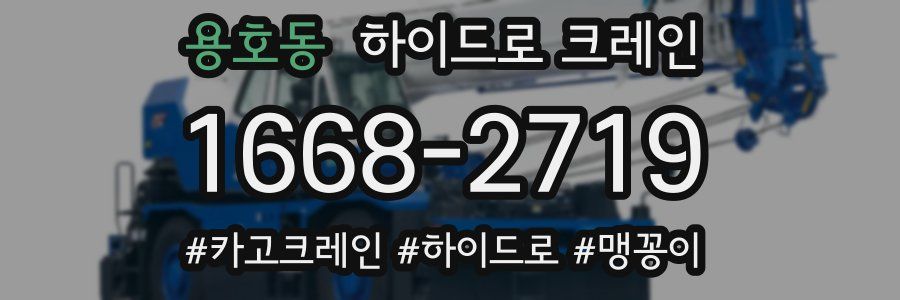 용호동 하이드로 크레인