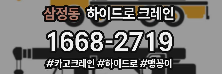 삼정동 하이드로 크레인