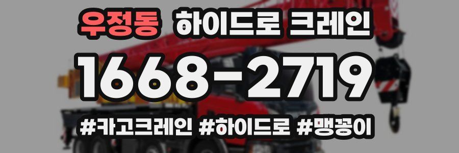우정동 하이드로 크레인