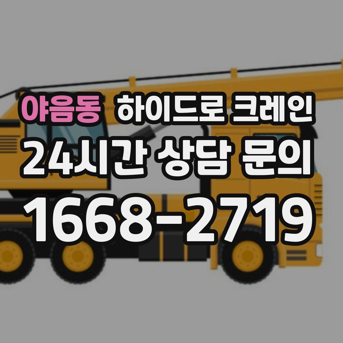 야음동 하이드로 크레인