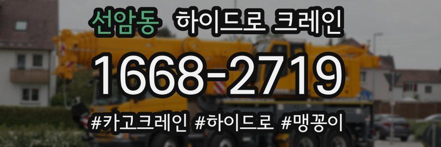 선암동 하이드로 크레인