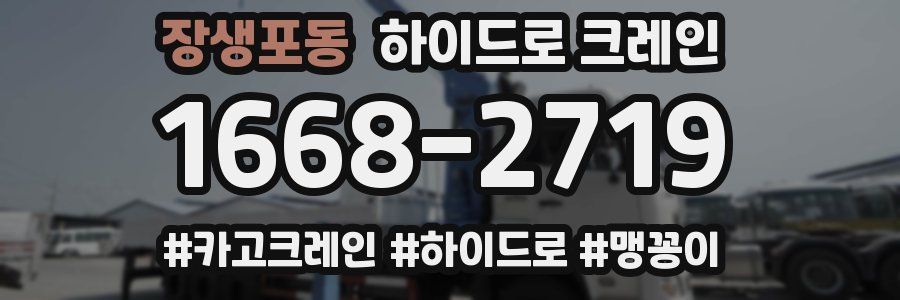 장생포동 하이드로 크레인