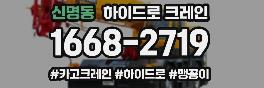 신명동 하이드로 크레인