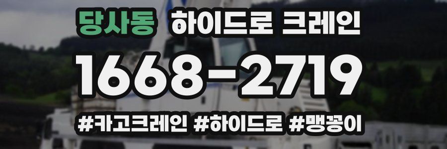 당사동 하이드로 크레인