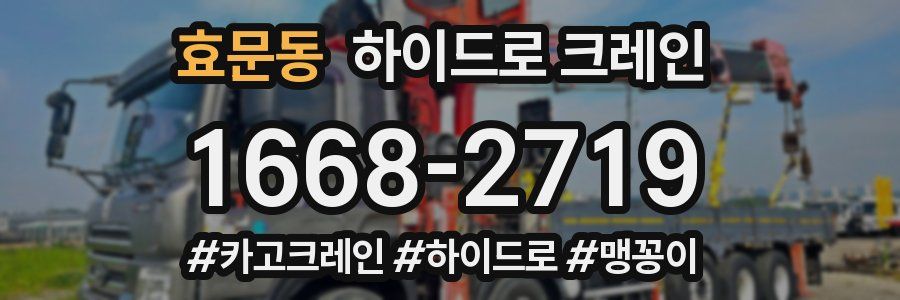 효문동 하이드로 크레인