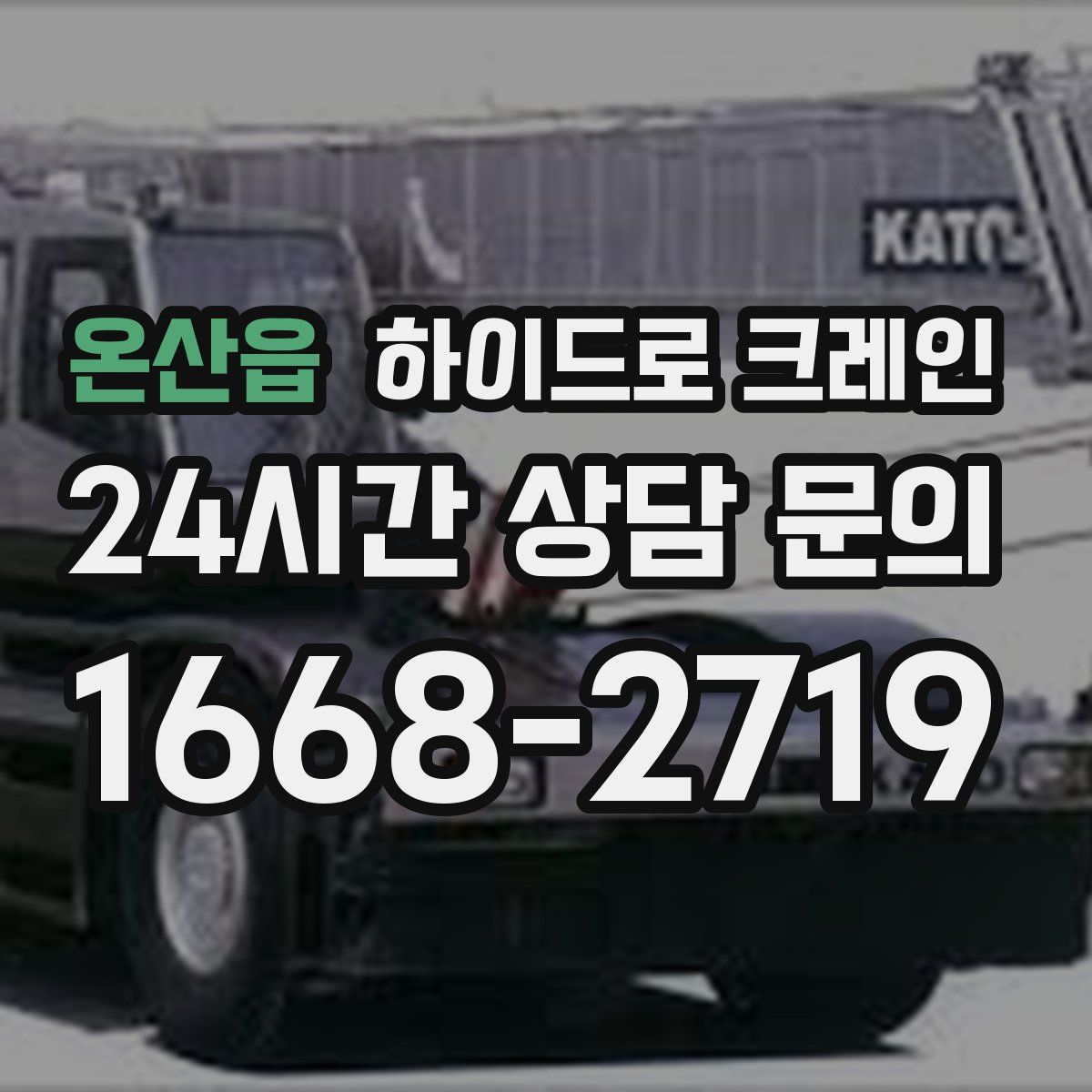 온산읍 하이드로 크레인