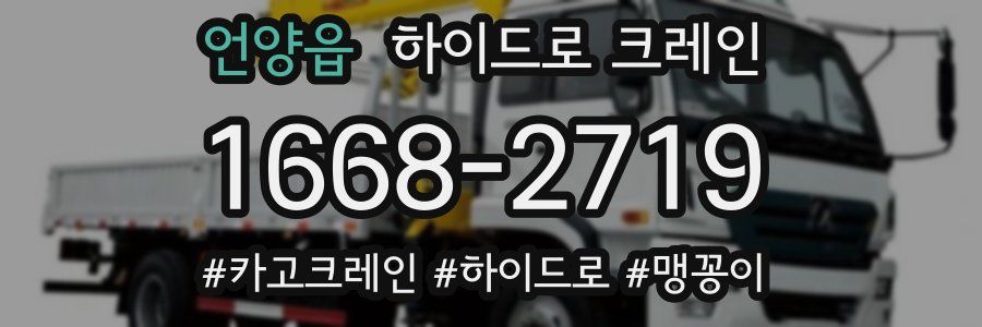 언양읍 하이드로 크레인