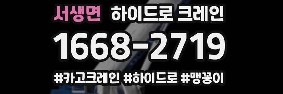 서생면 하이드로 크레인