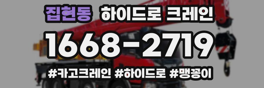 집현동 하이드로 크레인