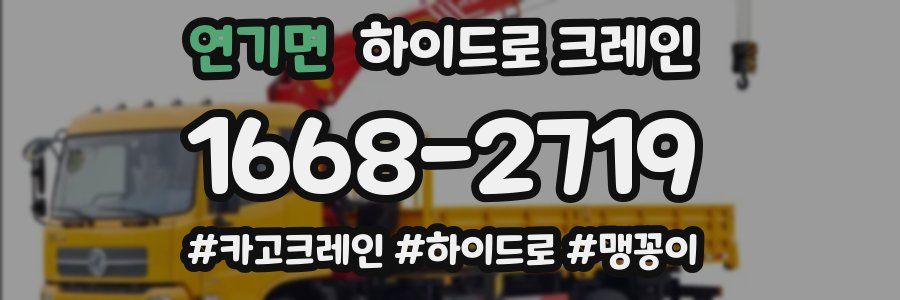 연기면 하이드로 크레인