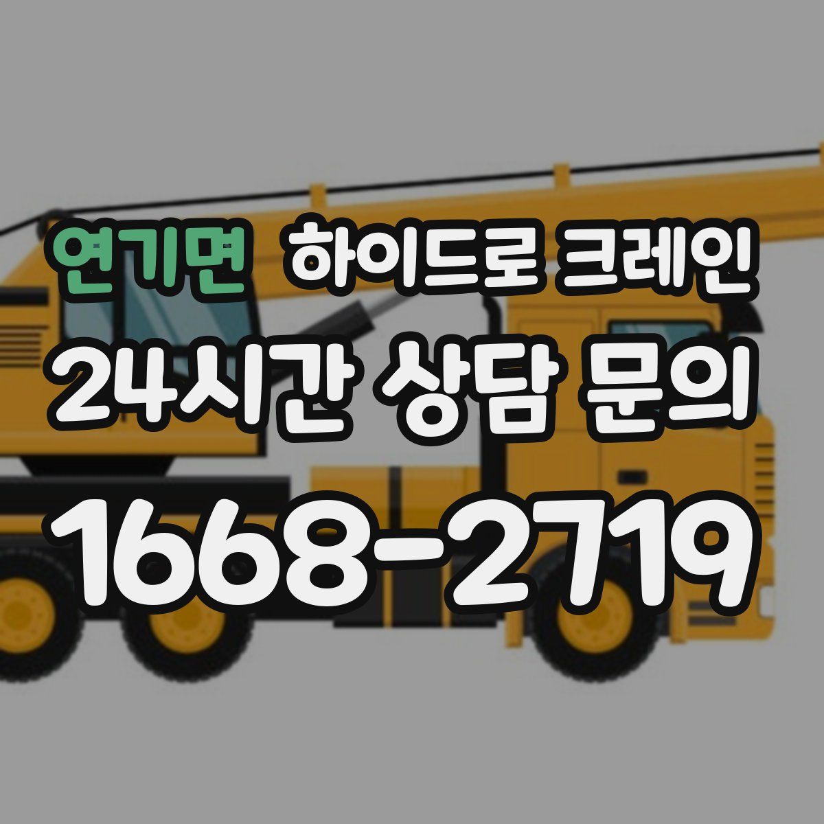 연기면 하이드로 크레인