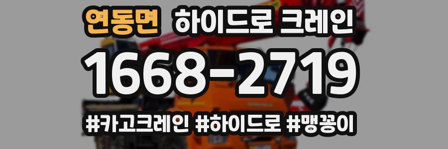 연동면 하이드로 크레인