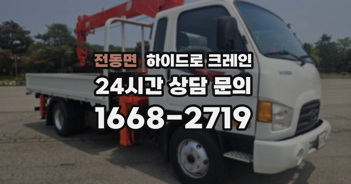 전동면 하이드로 크레인