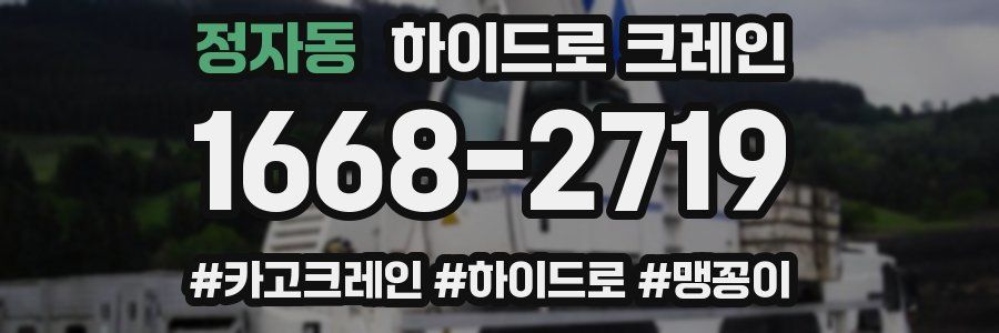 정자동 하이드로 크레인