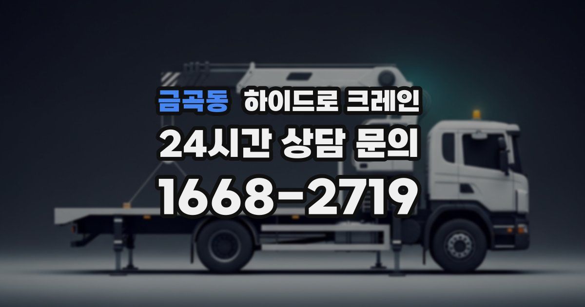 금곡동 하이드로 크레인